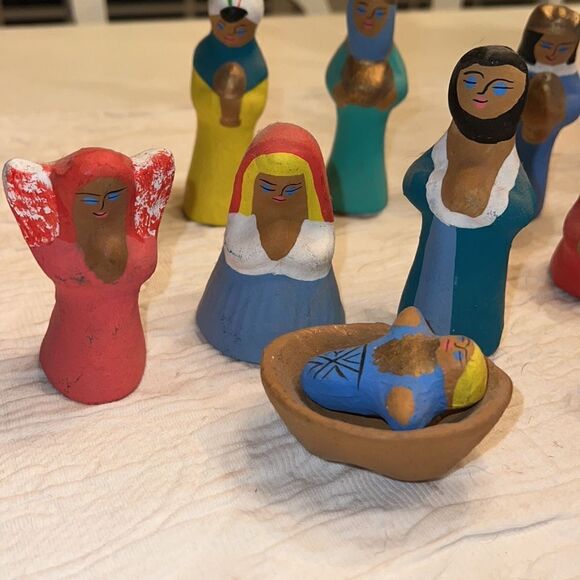 Vintage handmade Manger set made in Guatemala - Picture 2 of 8
